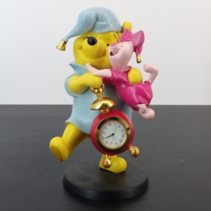 Winnie the Pooh with Piglet clock - Statue - Peter Mook - Rutten