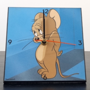 Wooden Jerry Mouse Clock - Demons and Merveilles