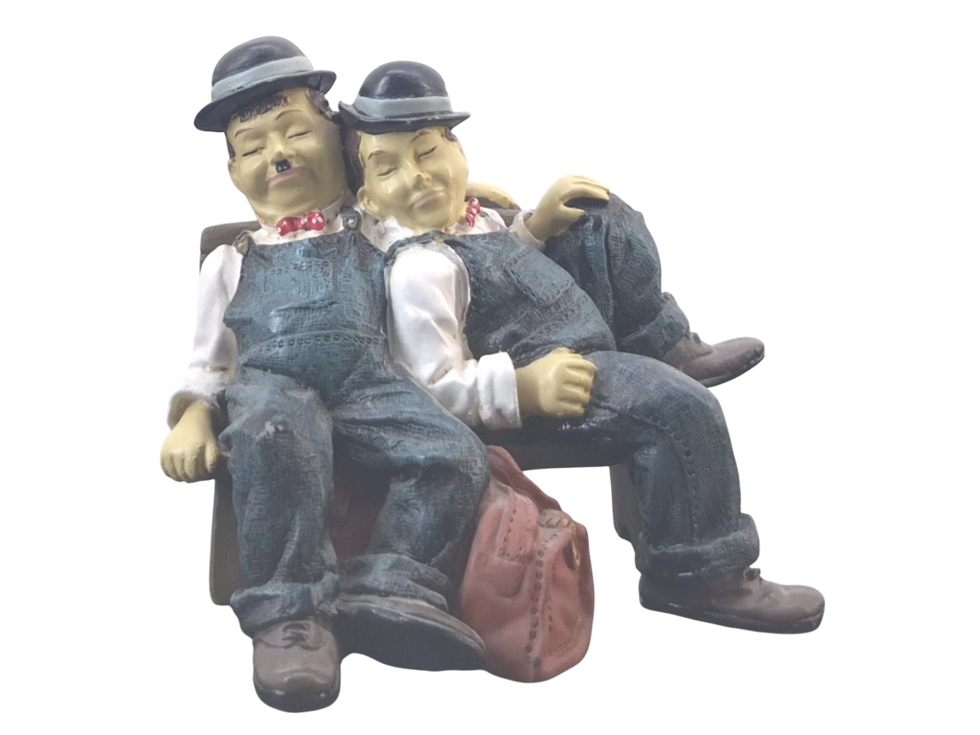 Laurel and Hardy figurine collectible displayed in well-preserved condition