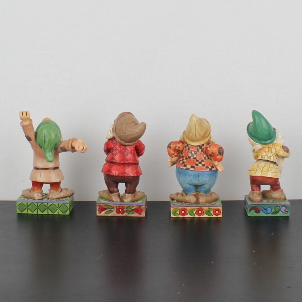 seven dwarfs disney traditions complete set _back - seven dwarfs disney traditions complete set _back